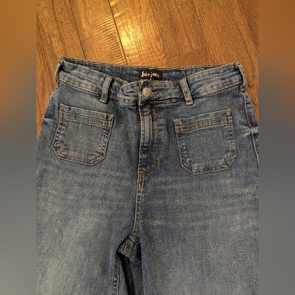 Suko Wide-Leg Denim Jeans Size 6, Light Blue - Picture 3 of 16